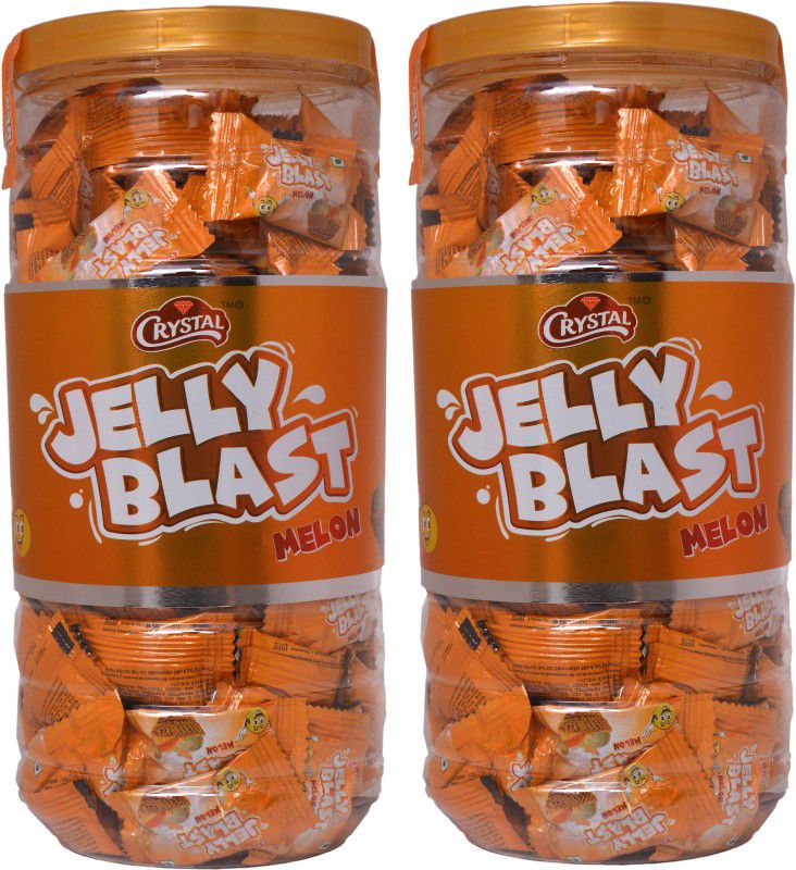 CRYSTAL Jelly Blast 150 Toffee Melon Jelly Beans  (2 x 300 g)