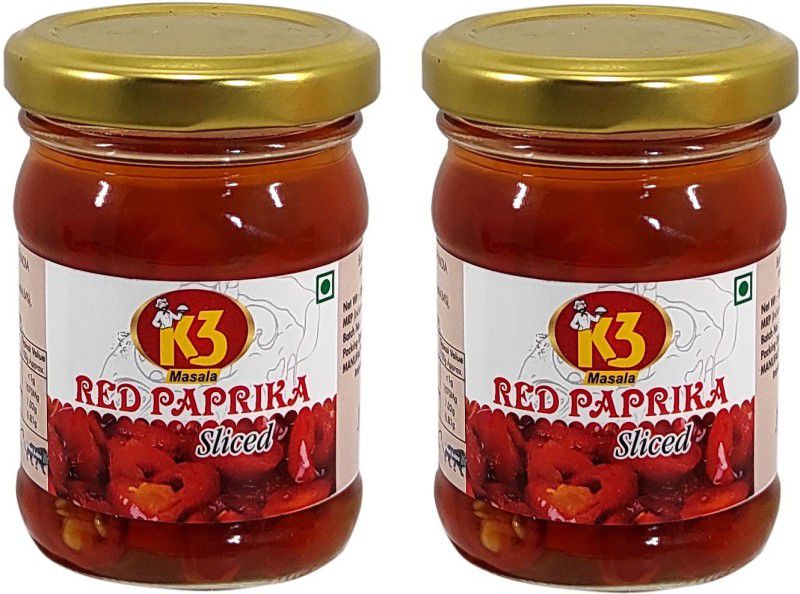 K3 Masala Red Paprika Sliced (120gm) (Pack of 2) Vegetables  (240 g, Pack of 2)