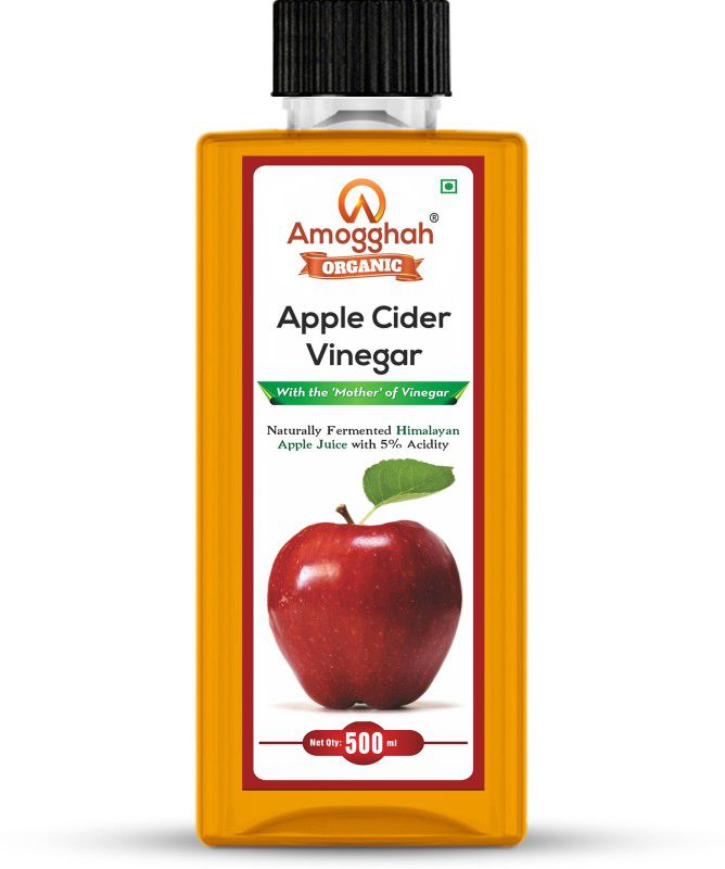 amogghah Natural Apple Cider Vinegar with Mother -Raw, Unfiltered, Unrefined- 500 ml (Pet Bottle) Vinegar  (500 ml)