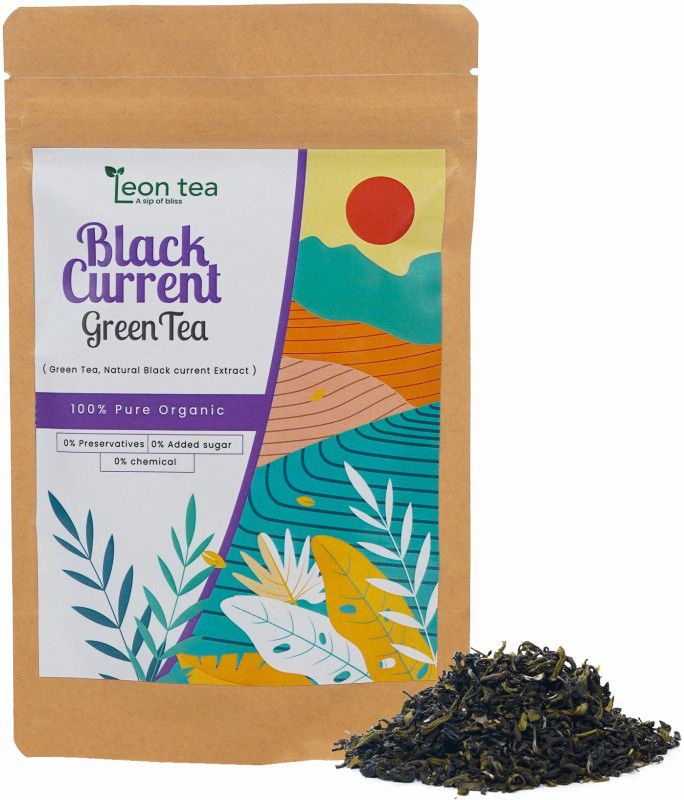 leon tea Black Current Green Tea Green Tea Pouch  (100 g)