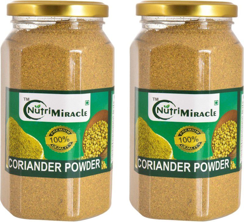 NUTRI MIRACLE Coriander Powder 500 gm Pack of Two (250 gm Each) Dhania powder  (2 x 250 g)