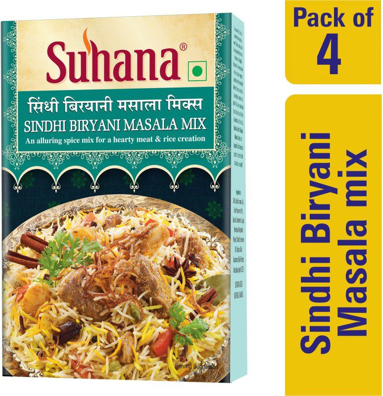 SUHANA Sindhi Biryani Masala Mix 60g Box-Pack of 4  (4 x 45 g)
