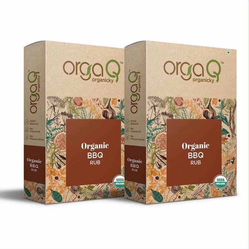 OrgaQ Organicky Organic BBQ Rub Combo (50g * 2 Pack)  (2 x 50 g)
