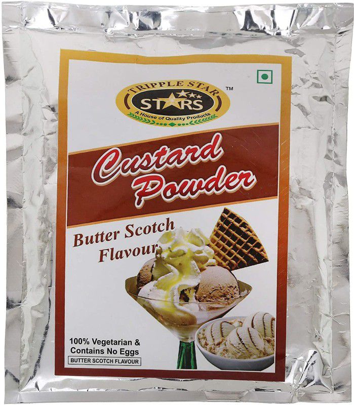 Tripple Stars Premium Quality Butter Scotch Flavour 200g Custard Powder