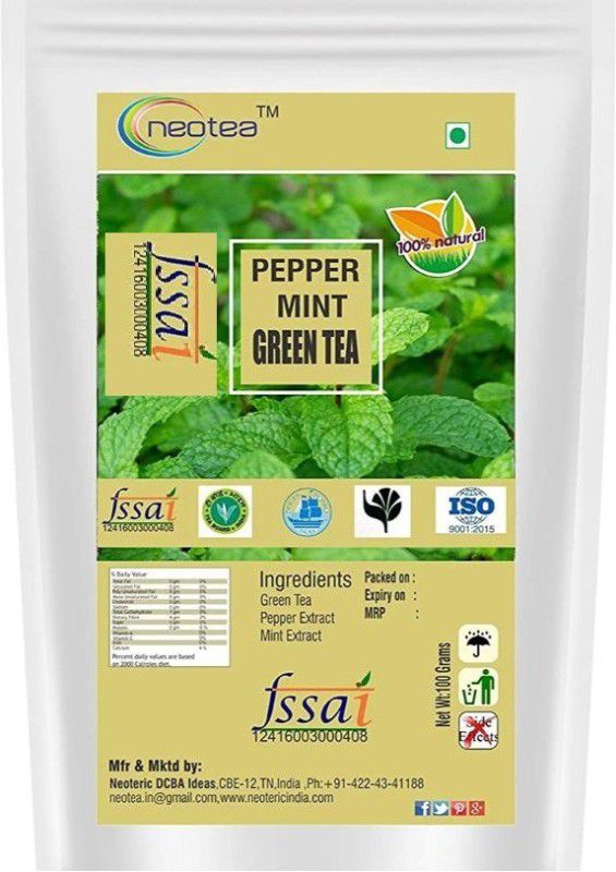 neotea Peppermint Green Tea Green Tea Pouch  (250 g)