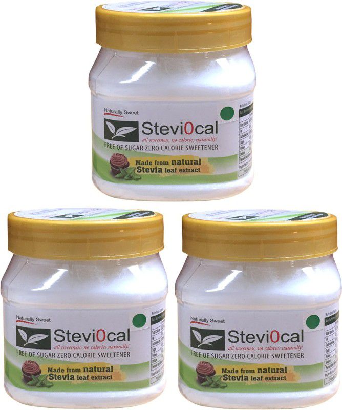 steviocal Zero calorie Stevia Extract - Naturally Sweet, 350 gm Sweetener  (1050 g, Pack of 3)