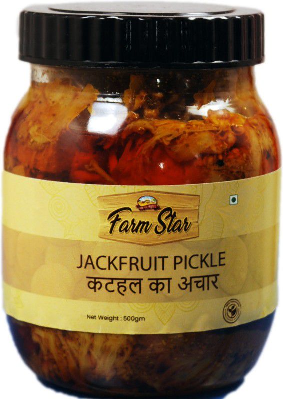 farm star KATHAL KA ACHAR-JACKFRUIT PICKLE - 100% FRESH, HOMEMADE WITH AUTHENTIC TASTE Jackfruit Pickle  (500 g)