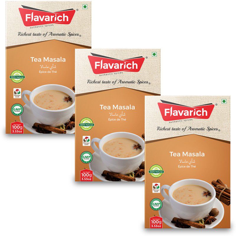 Flavarich Tea Masala, Pack of 3, 100 Grams each  (3 x 100 g)