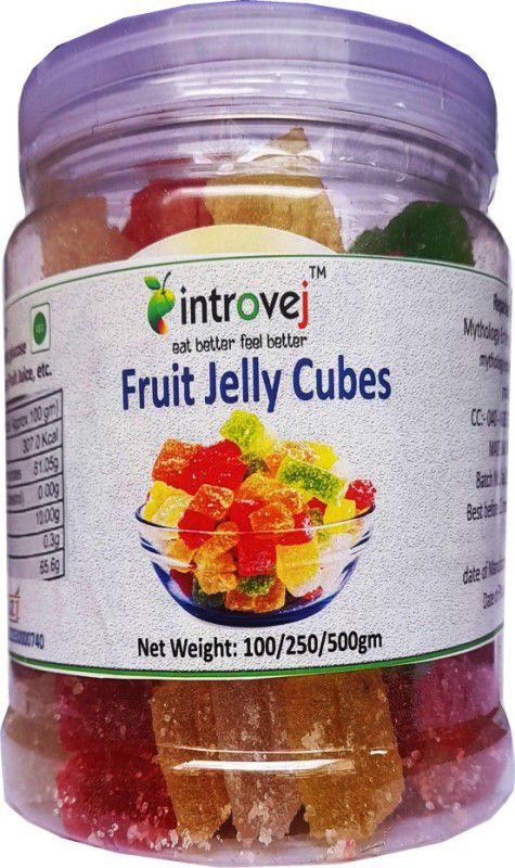 INTROVEJ Fruit Jelly Cube 400gm Mix Fruit Jelly Candy  (400 g)