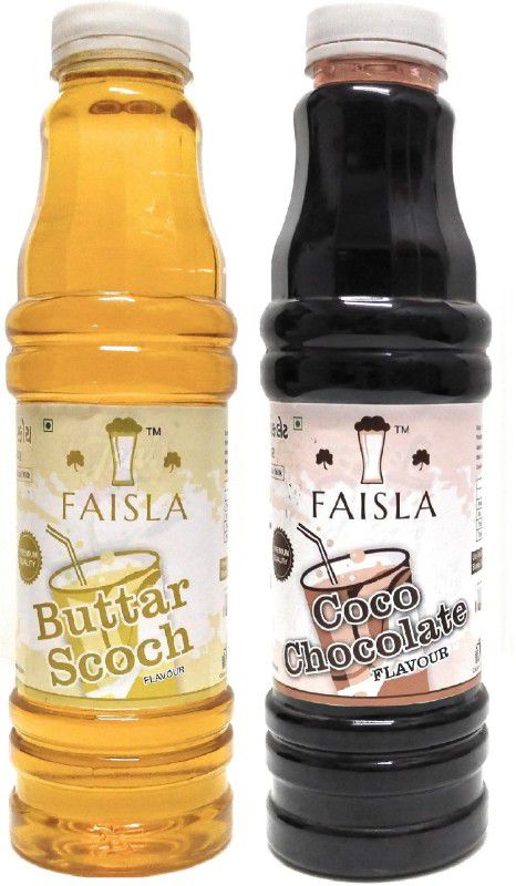 Faisla Buttar Scoch , Coco Chocolate Premium Refreshing Buttar Scoch/Coco Chocolate Flavoured Sharbat Syrup (pack of 2) (1 pack of 700ml)  (1840 ml, Pack of 2)