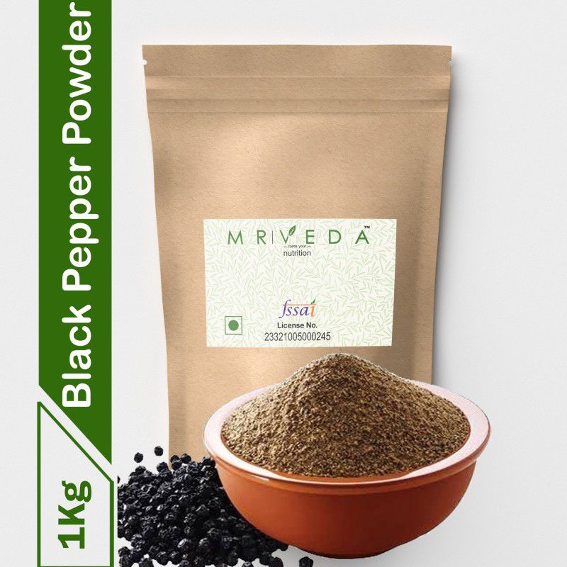 MR VEDA Kali Mirch Powder 100% Organic Indian Kali Mirch - Black Pepper Powder  (1 kg)