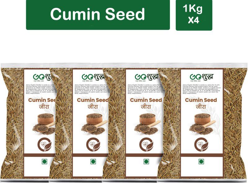 Goshudh Premium Quality Jeera (Cumin Seeds)-1Kg (Pack Of 4)  (4 x 1000 g)