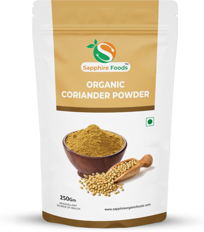 Sapphire Foods Organic Coriander Dhaniya Powder  (250 g)