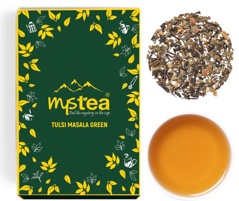 mystea Tulsi Masala Green Tea Tulsi Green Tea Vacuum Pack  (100 g)