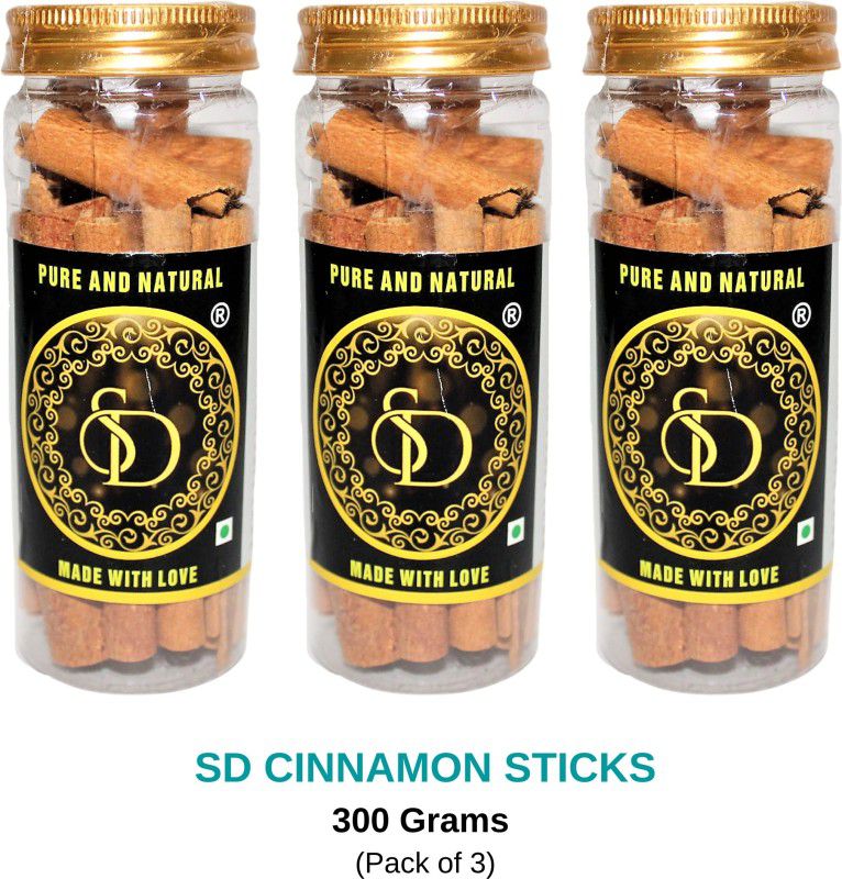 SD Cinnamon Sticks Dalchini Sticks | Pure & Natural  (3 x 100 g)