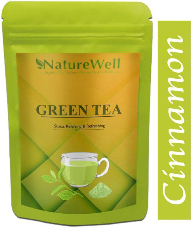 Naturewell Green Tea for Weight Loss | 100% Natural Green Loose Leaf Tea | Cinnamon Flavor Green Tea Pouch Ultra (T264) Green Tea Pouch  (575 g)