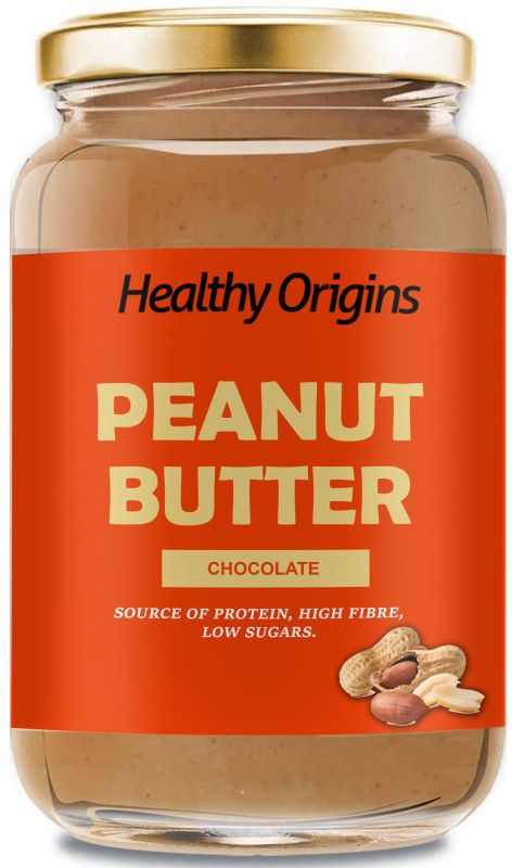 Healthy Origins Chocolate Peanut Butter 400g | Non GMO Peanut Butter| Rich in Protein 400 g