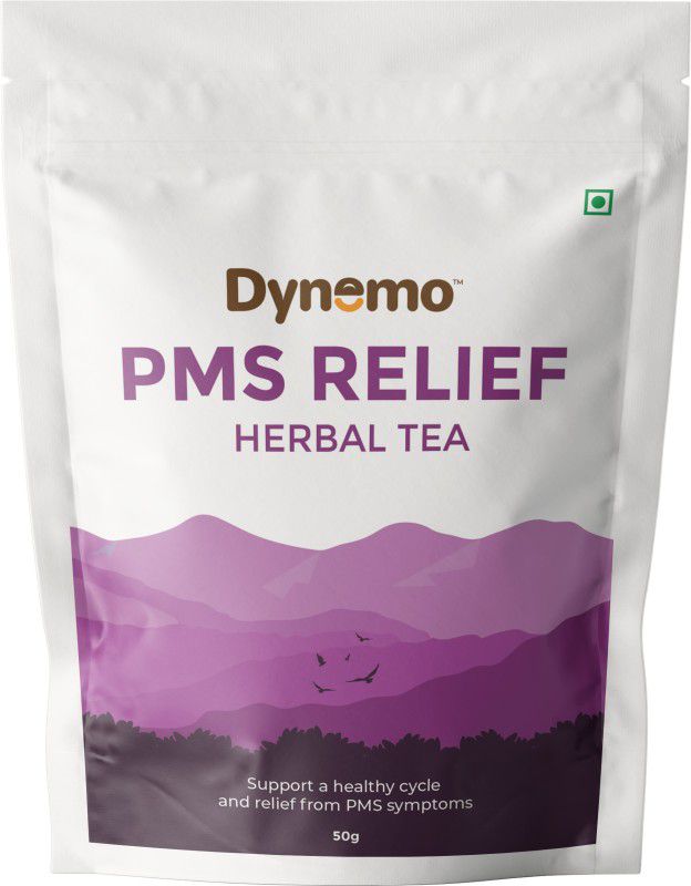 Dynemo PMS Relief Herbal Tea/Womens Period Pain Relief Tea/PCOD,Menopause,Healthy Cycle Herbal Tea Pouch  (50 g)