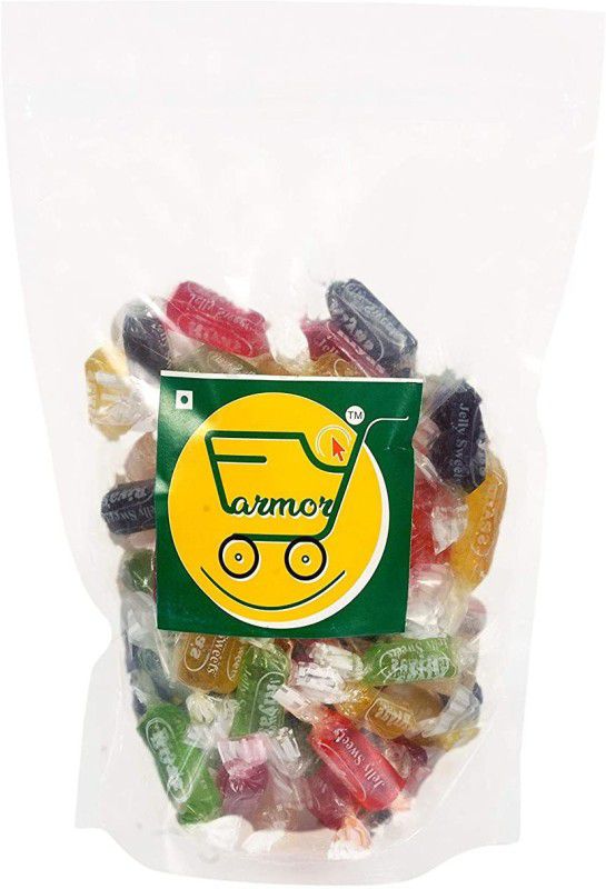 Farmory Jelly Candy Chocolate Fruits Flavour Mango, Orange, Strawberry, Pineapple Jelly Candy  (250 g)