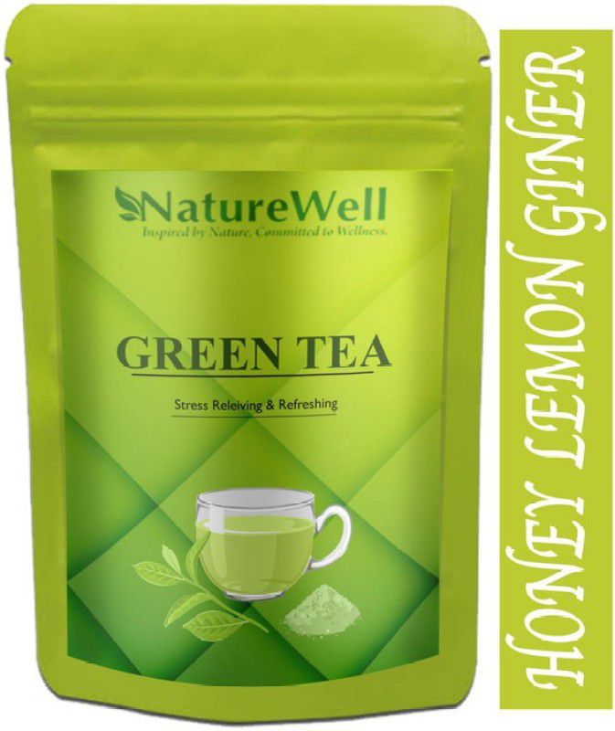 Naturewell Green Tea for Weight Loss | 100% Natural Green Loose Leaf Tea | Honey, Lemon, Ginger Flavor Green Tea Pouch Advanced (T661) Green Tea Pouch  (475 g)
