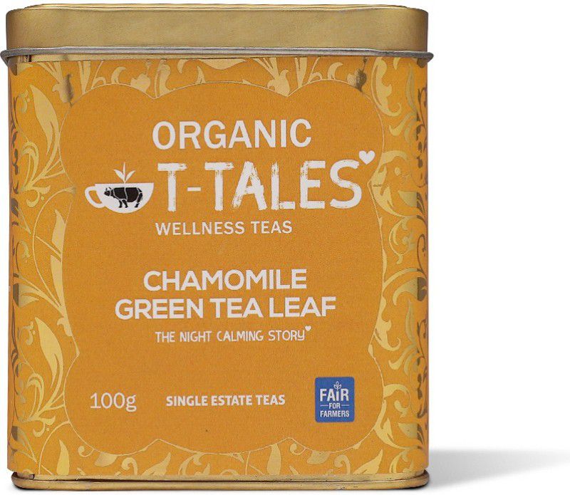 T-Tales Chamomile Green Tea - Tin Green Tea Tin  (100 g)