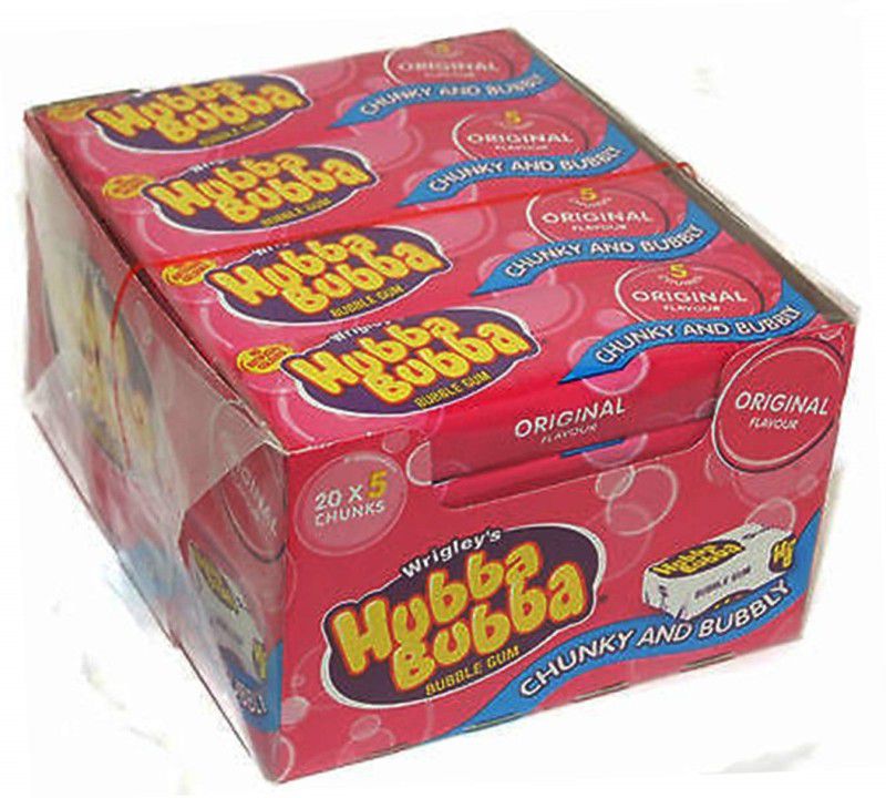 Wrigleys Hubba Bubba Chunky and Bubbly Bubble Gum Original Box Original Chewing Gum (700 g) Original Chewing Gum  (700 g)