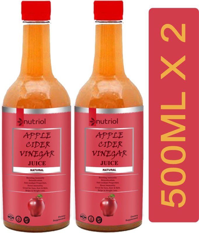 Nutriol Apple Cider Vinegar for Weight Loss Management Filtered (S28) Advanced Vinegar  (2 x 1000 ml)