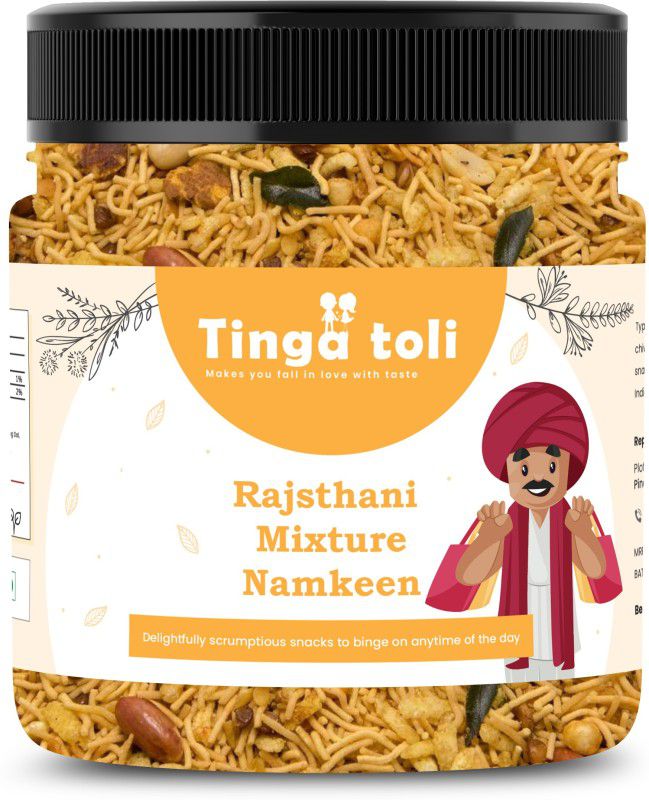TINGA TOLI Homemade Rajasthani Mixture Namkeen|Original Rajashtani Namkeen |Jar Pack  (200 g)
