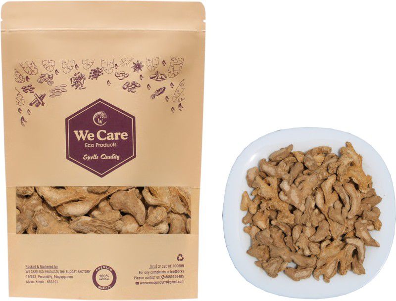 We Care Eco Products Kerala Special Dry Ginger Raw |Whole Sunth Organic Soth Ginger Dried | Pure Sabut Sukhi Sunth | 100gm  (100 g)