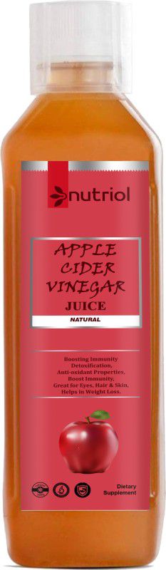 Nutriol Organic Apple Cider Vinegar - with strand of mother, (S35) Advanced Vinegar  (500 ml)