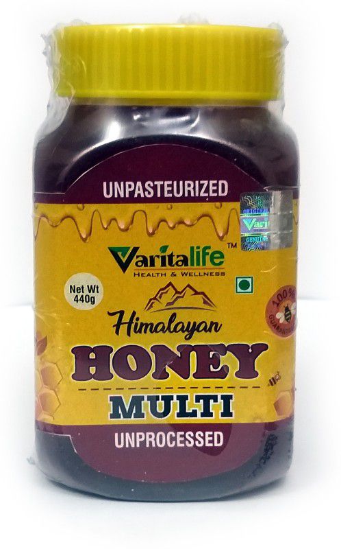 VaritaLife Himalayan Multi floral Raw Honey  (440 ml)