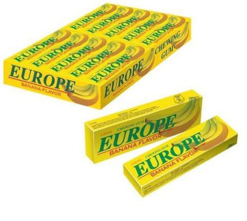 Europe Chewing Gum BANANA Chewing Gum  (12 x 2 g)