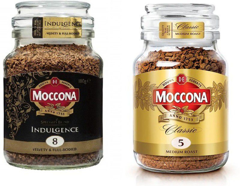 Moccona Indulgence Velvety&Full-Bodied&Medium Roast-100g(Pack of 2)|(Imported) Instant Coffee  (2 x 100 g, Pure Flavoured)