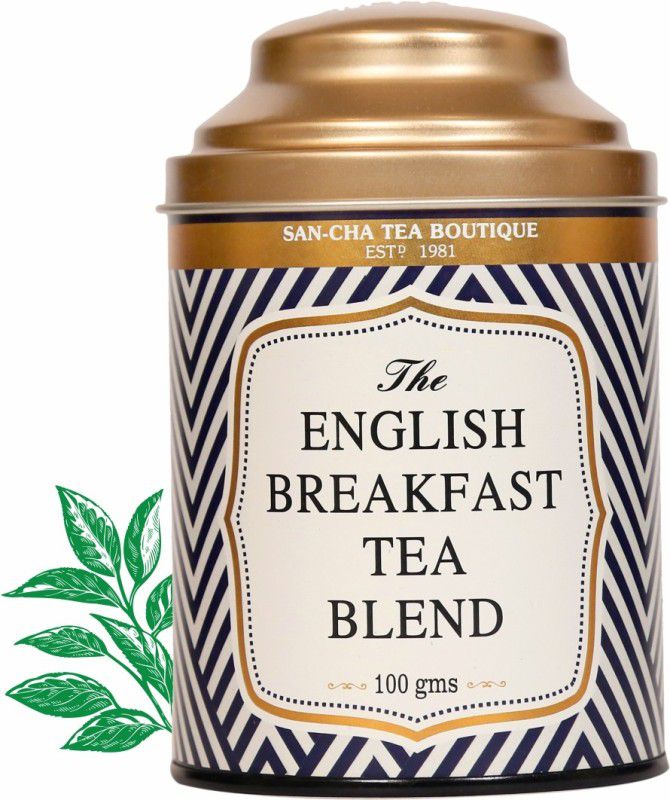 SANCHA English Breakfast Tea |100g Loose Leaf Tea| Pure Assam Tea|English Classic Range Black Tea Tin  (100 g)