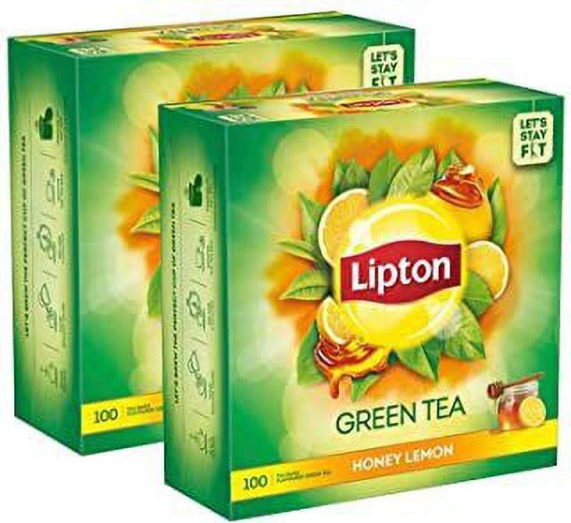 Lipton GREEN TEA HONEY LEMON 100 BAGS X 2 Green Tea Box  (2 x 100 Bags)