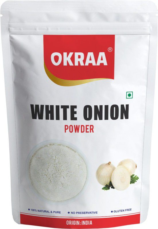 OKRAA White Onion Powder / Dehydrated White Onion (Organic Onion)Ready To Use - 500 GM  (500 g)