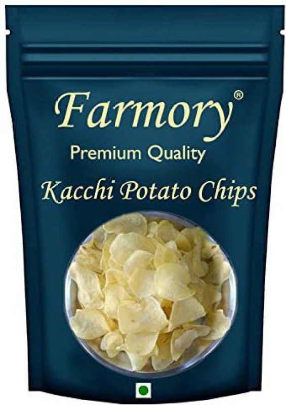 Farmory Homemade Raw Potato Chips Potato Fryums | Ready to Fry Potato Chips for Snacks | Dry Kacchi Potato Chips, Aaloo Papad | Potato Wafers.  (250 g)