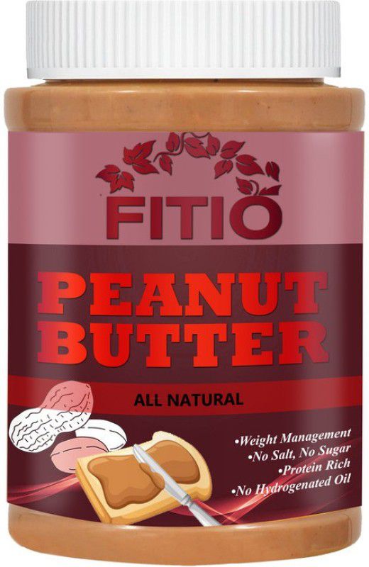 FITIO Nutrition 100% Pure Ultra Peanut Butter Non-GMO Pro Ultra Peanuts No Added Sugar (33) 500 g