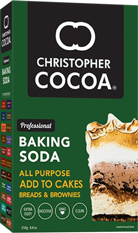 Christopher Cocoa Baking Soda All Purpose 250g (Bake Cakes, Cookies, Breads, Brownies) Baking Soda Powder