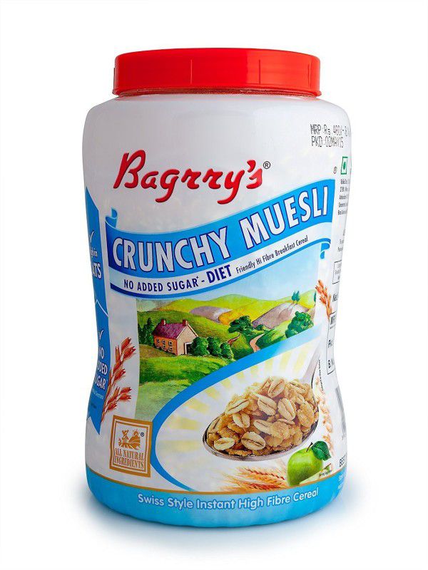 Bagrry's No Added Sugar Muesli 1000 gm Plastic Bottle  (1000 g)