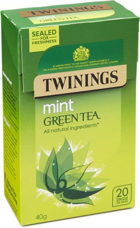 TWININGS MINT GREEN TEA 20 BAGS Green Tea Bags Box  (40 g)