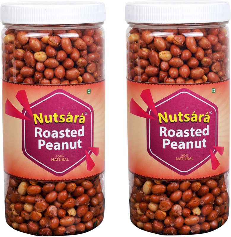 nutsara Kerala Spicy Roasted Peanuts , Roasted groundnut Snacks 1200 gm  (2 x 600)