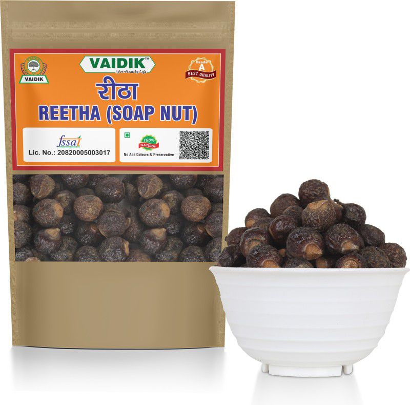 vaidik Whole/Raw Reetha | Ritha - Soap Nut  (100 g)