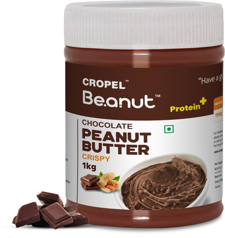 Beanut Beanut Choclate_Crispy Peanut Butter Protein, Non GMO -(1kg - Pack of 1) 1000 g