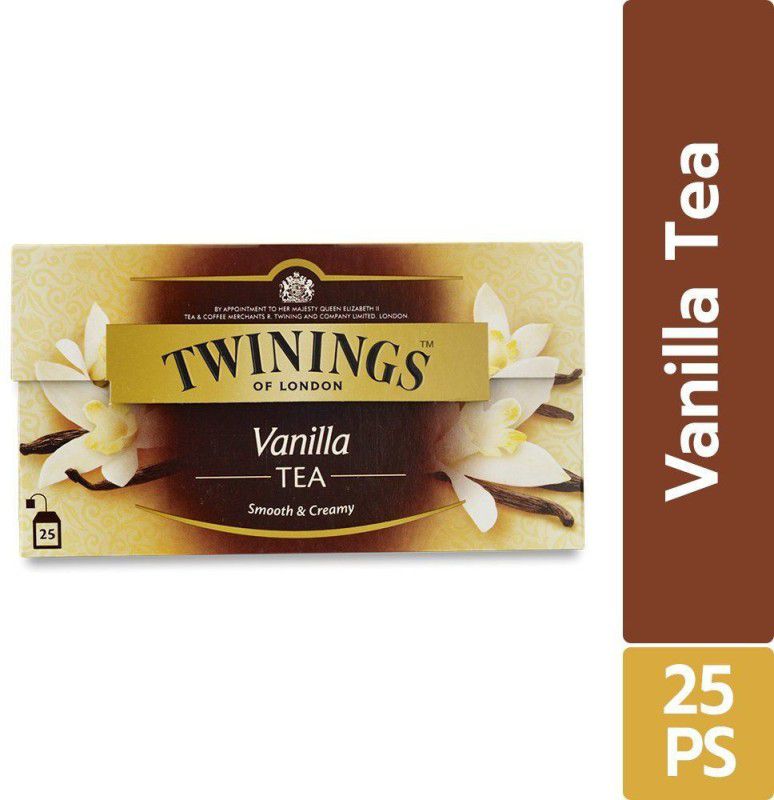 TWININGS VANILLA TEA 25 TEA BAG IMPORTED Black Tea Bags Box  (50 g)