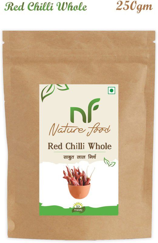 Nature food Good Quality Whole Red Chilli / Sabut Lal Mirchi - 250gm (Pack of 1)  (0.25 kg)
