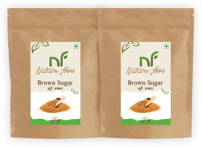 Nature food Best Quality Brown Sugar - 500gm (Pack of 2) Sugar  (1 kg, Pack of 2)