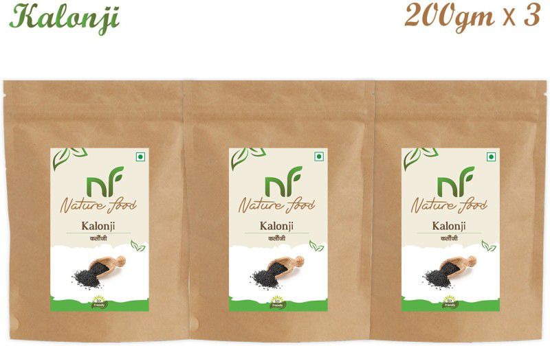 Nature food Good Quality Kalonji - 600gm (200gmx3)  (3 x 0.2 kg)