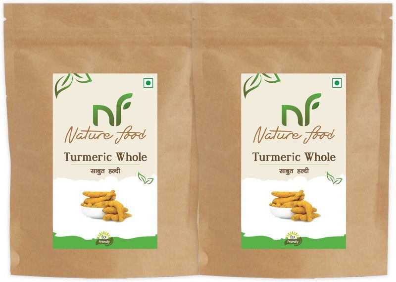 Nature food Best Quality Whole Turmeric / Sabut Haldi - 2kg (1kgx2)  (2 x 1 kg)
