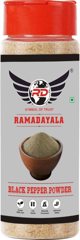 RAMADAYALA Black Pepper Powder / Kali Mirch 100 Gms Sprinkler  (100 g)